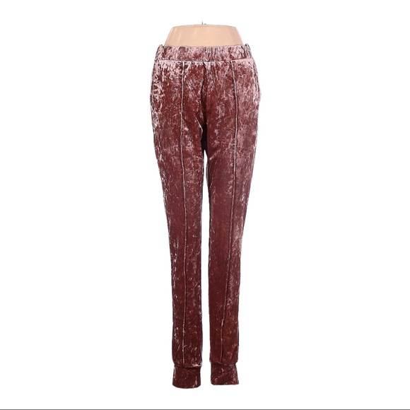 Anthropologie Pants - Anthropologie Sabina Musayev Blush Velvet Joggers Size Small